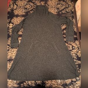 Chic Long Sleeve Gray Dress XL